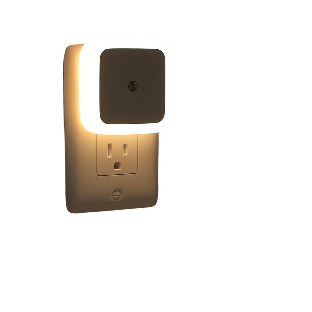 Plug-in Night Light with Light, /Off, Square, for Bedroom Hallway Kitchen