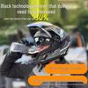 2025 Ghost Face Dual Visor Motorcycle Helmet: Anti-fog Full Face, Unisex with Drinking Feature