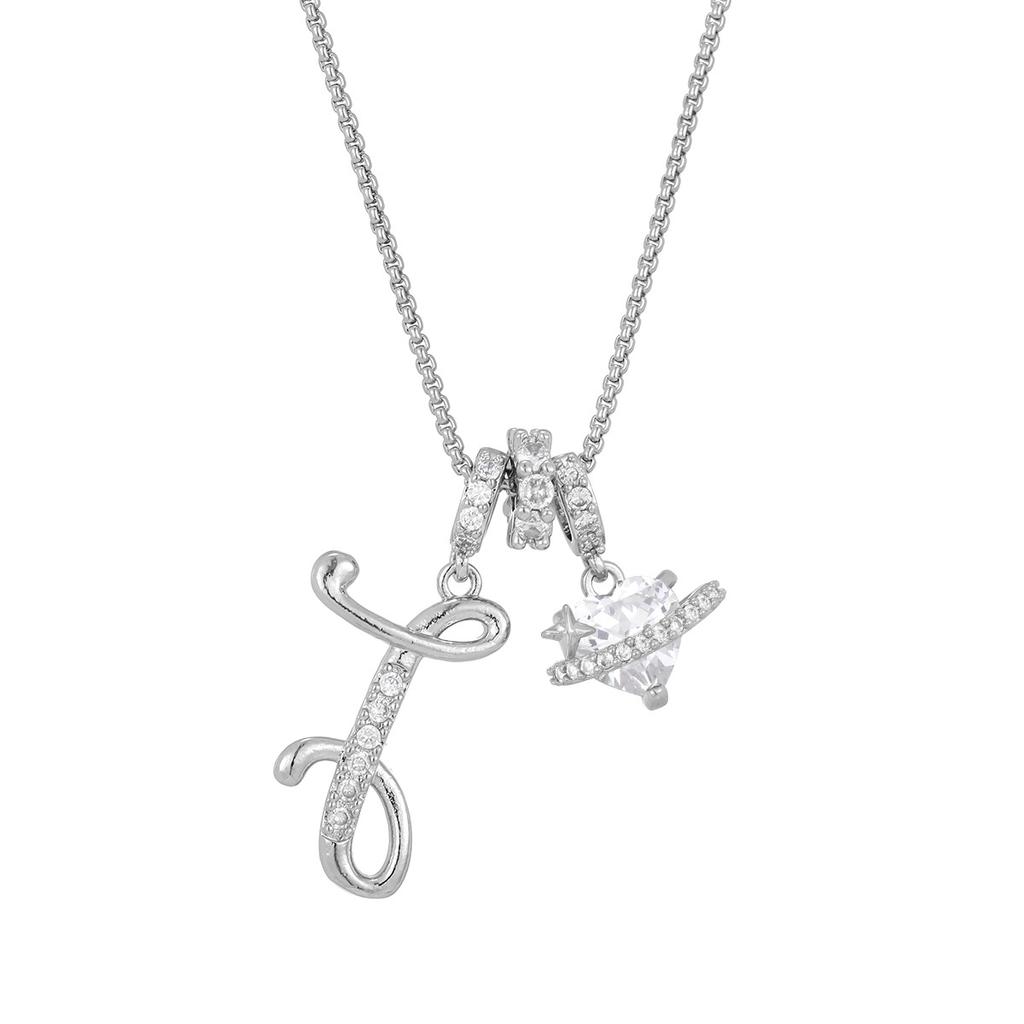 Cross-border necklace dopamine 26 English letter necklace girl light luxury niche high-end Amazon pendant jewelry
