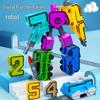 Large 0-9 Number Transformation Robot Puzzle Toy for Boys, Ages 3-4 – Early Education & Number Recognition