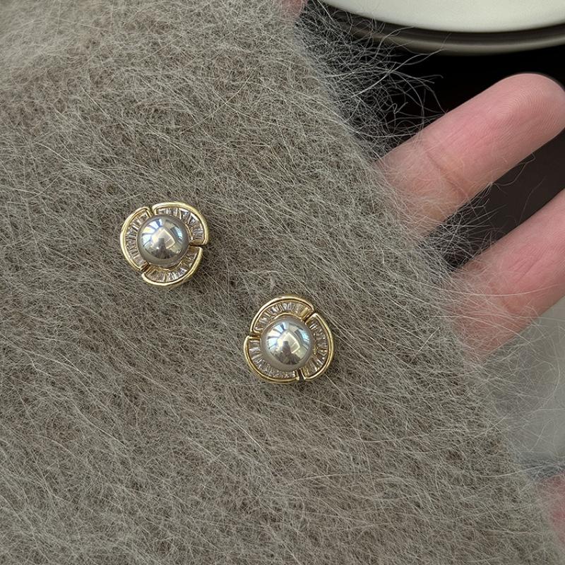 

Серые Жемчужные Серьги с Тычинками, Темпераментные, Женские, Модные и Универсальные, Изысканная Легкая Роскошь, Сто Чувство Зрелости, Серьги, Тренд