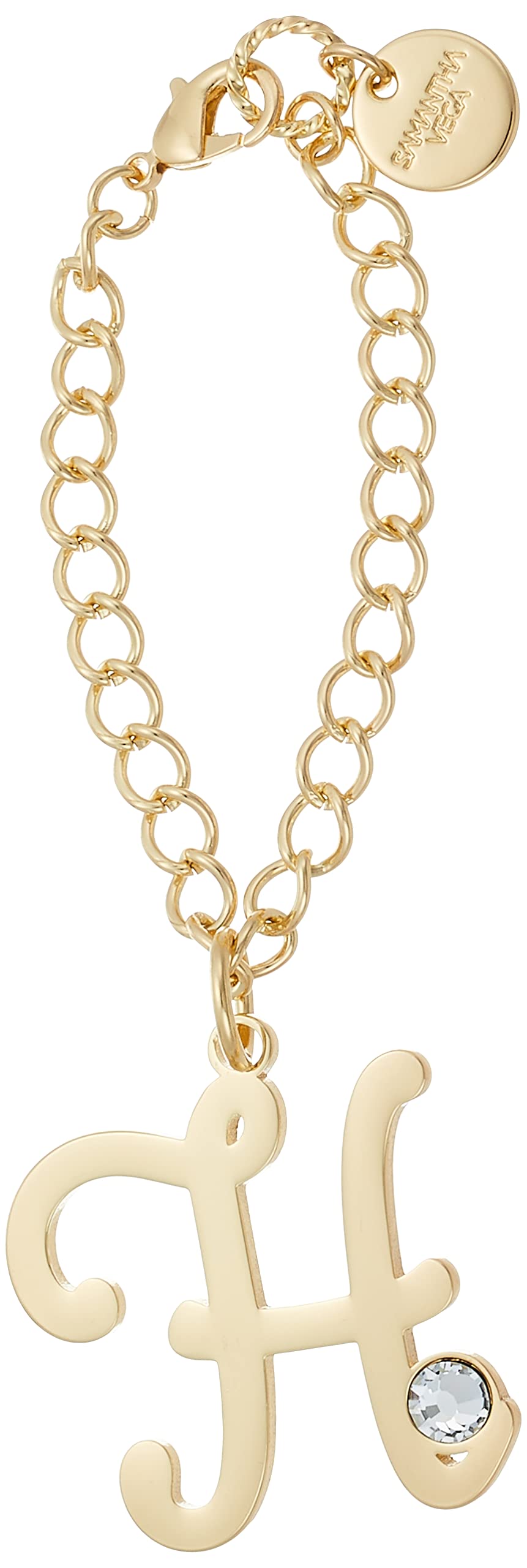 

Bag Charm Official Handwritten Initial Charm [Samantha Vega] (H Women s Gold)