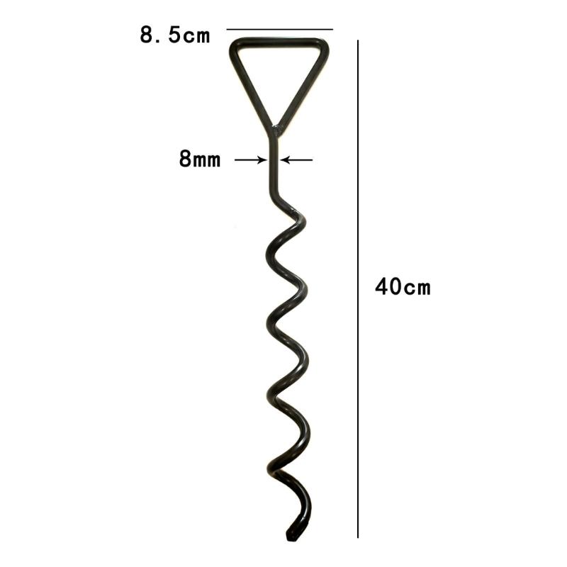 Tie Set for Tree Support, 4 Iron Loop Handle Stakes with 4 Adjustable Ties for Garden and Landscape Maintenance