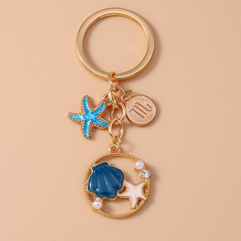 Cute Enamel Whale Keychain Marine Life Key Ring Pendant for Women Girl Handbag Decor DIY Handmade Jewelry Gift