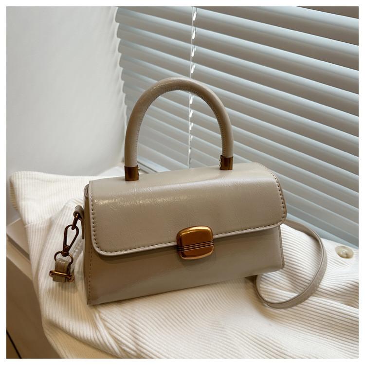 Pu Small Square Bag With Top Flap For Daily Casual Street Fashion