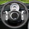 Hand-stitched Anti-slip Artificial Leather Steering Wheel Cover For Mini Coupe 2001-2006 Convertible Interior Accessories