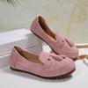 New 2025 Large Size Women's Flat Leather Shoes