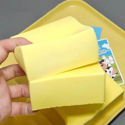 Soft 3D Yellow Dessert Squeeze Party Relaxed Relief Sensory Squishies Clear Simulation Toys Gift