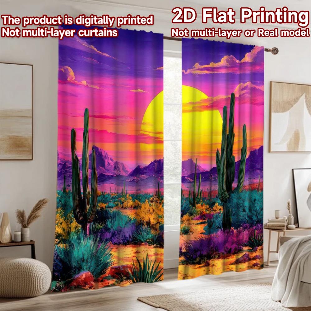 2D flat Photography Backdrop Party Backdrop Bright Desert Sunset 100% Polyester Anniversary Use for Suitable for bedroom,