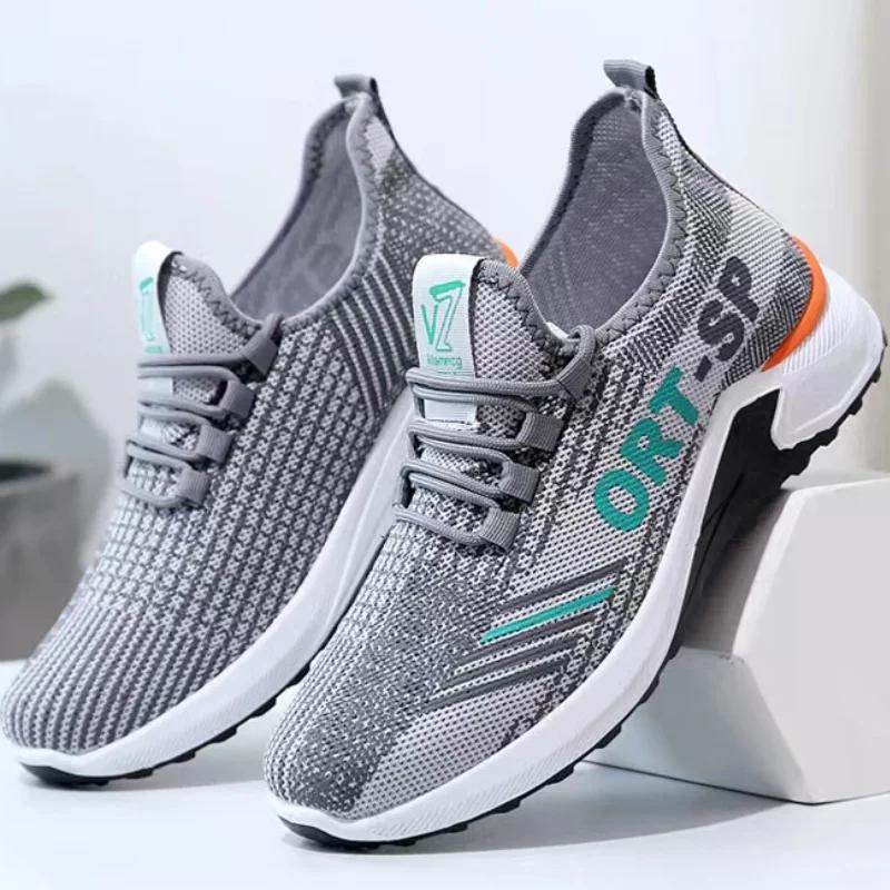 Fashion Lightweight Mens Casual Shoes Breathable Men Running Sneakers Mesh Comfortable Tennis Shoes Outdoor Jogging Sport Shoes