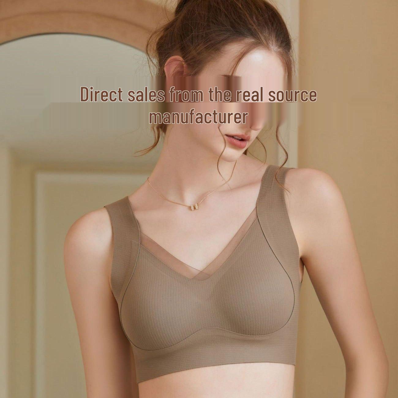 Seamless Mesh Support Bra: Anti-Gravity, Adjustable, Wire-Free Comfort for Small Busts S чёрный