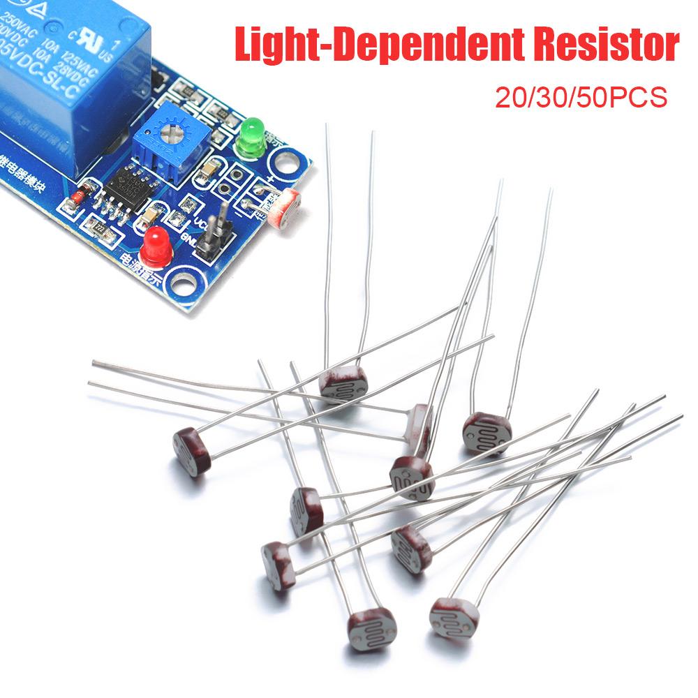 20/30/50PCS Stable 5mm Resistance Photoresistor Light-Dependent Resistor GL5516 Sensor