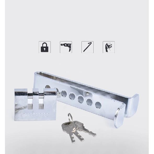 Car Clutch Lock Universal Auto Brake Pedal Lock Throttle Accelerator Security Steel Stainless Anti-Theft Tool Pedal Lock
