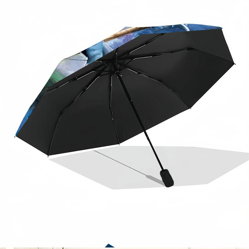 Avatar Print Automatic Open Close Umbrella, Portable Foldable Umbrella, for Outdoor Commute Camping Trip, Ideal Birthday Gift