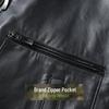 Futting Men's Slim Fit Lambskin Leather Jacket