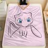 Mew Pokemon Theme Blanket, Cozy Throw for Living Room, Ideal Gift for Pokemon Collectors.chl