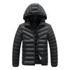 Men's Lightweight Hooded Cotton Jacket for Autumn/Winter - Stylish Outdoor Warm Coat
