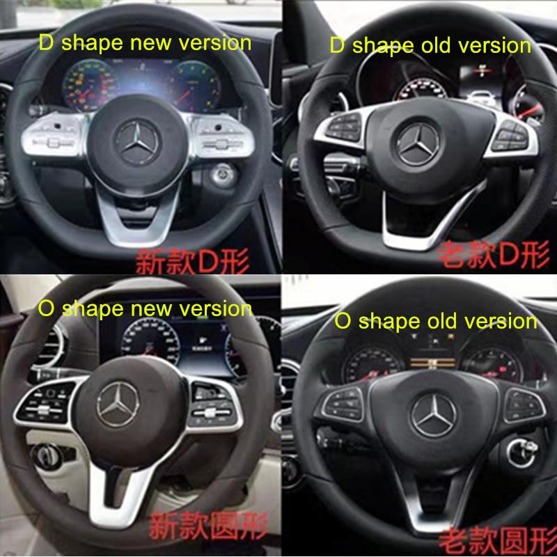 New 2025 Hot Car Steering Wheel Emblem Sticker Interior Badge Decoration for Mercedes benz W203 W204 W205 W176 W211 W212 W213 GL
