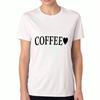 Coffee Cup Ladies' Cotton T Shirt, Premium Cotton Quality Print, Durable, Casual Fashion. Perfect Coffee Lover Gift, Stylish Caffeine Design Tee, Coff