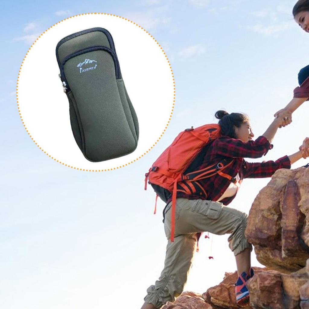 Rucksack Handyhalter Zubehörtasche für Radfahren Trekking Wandern