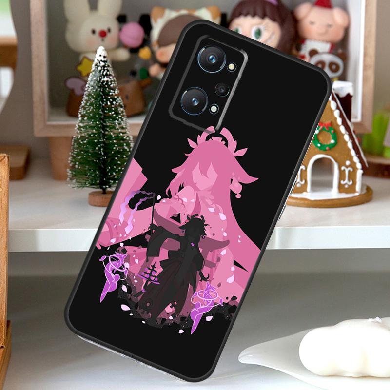 

Чехол Yae Miko Genshin Impact для OPPO Realme C55 C35 C33 C31 C30 C25 C21Y C11 GT Neo 5 3T 2T Realme 10 9 11 Pro Plus Realme GT Neo5