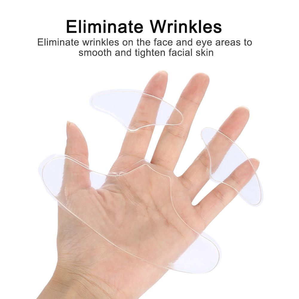 Face Forehead Eye Wrinkles Frown Lines Removal Reusable Anti Ageing Pad