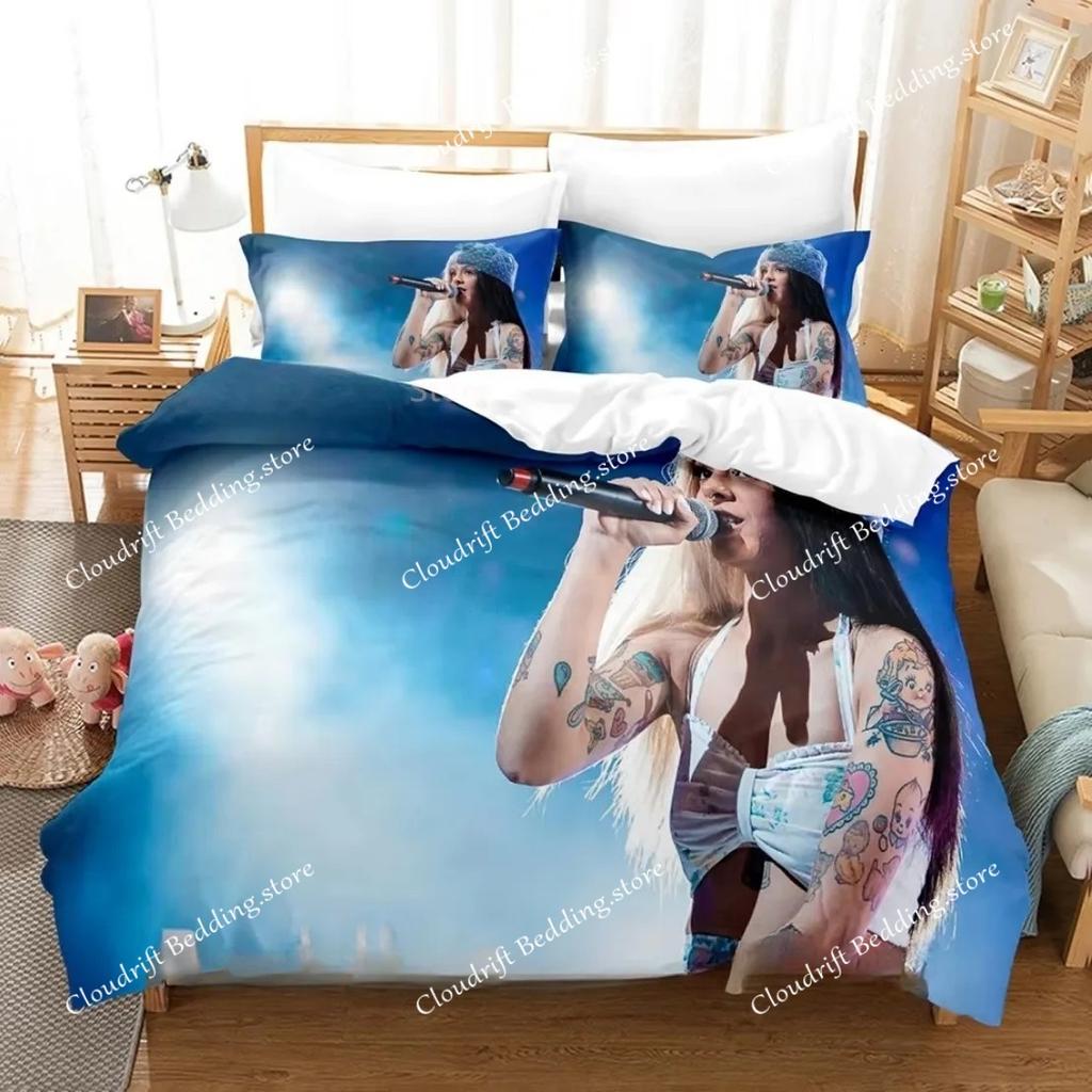 Sänger M-Melanie Martinez Bettwäsche-Set Kissenbezug 3D-Druck Dollhouse-Album Bettbezug Einzel-Doppelbett Vollgröße Königgröße