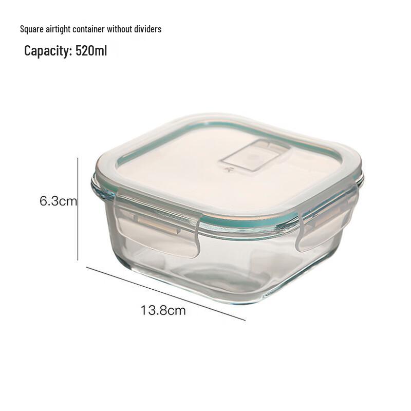 ZISIZ Glass Food Storage Container Set