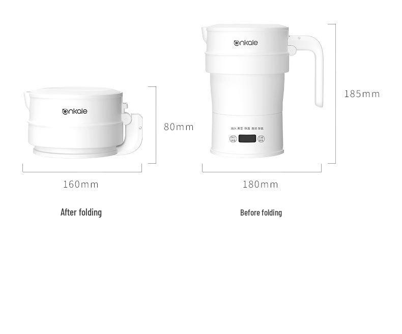 

Портативный складной электрический чайник Smart - нержавеющая сталь, автоматическая изоляция, удобный для путешествий мини-дизайн