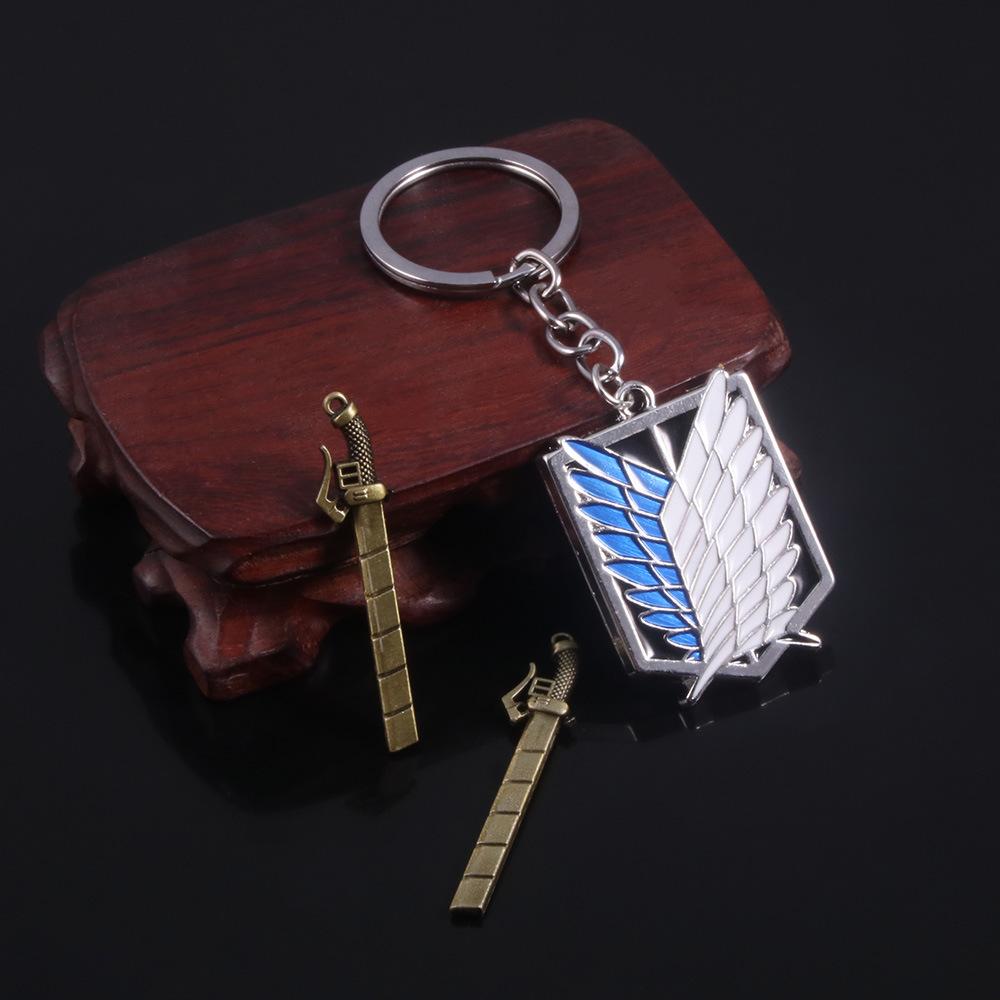 

Anime Attack on Titan Necklace Shingeki No Kyojin Wings of Freedom Survey Sword Punk Necklace Pendant for Women Men Jewelry