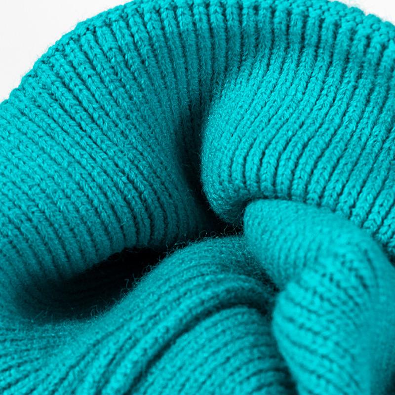 Wool Hat Men's Outdoor Beanie Black Winter Women's Cold Hat Dome Thermal Ear Protector Knitted Hat