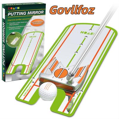 Golf New Putting Practice Mirror Golf Stationary Practice Alignment Training Assistance Golf Practice Putter Mirror Eye Line