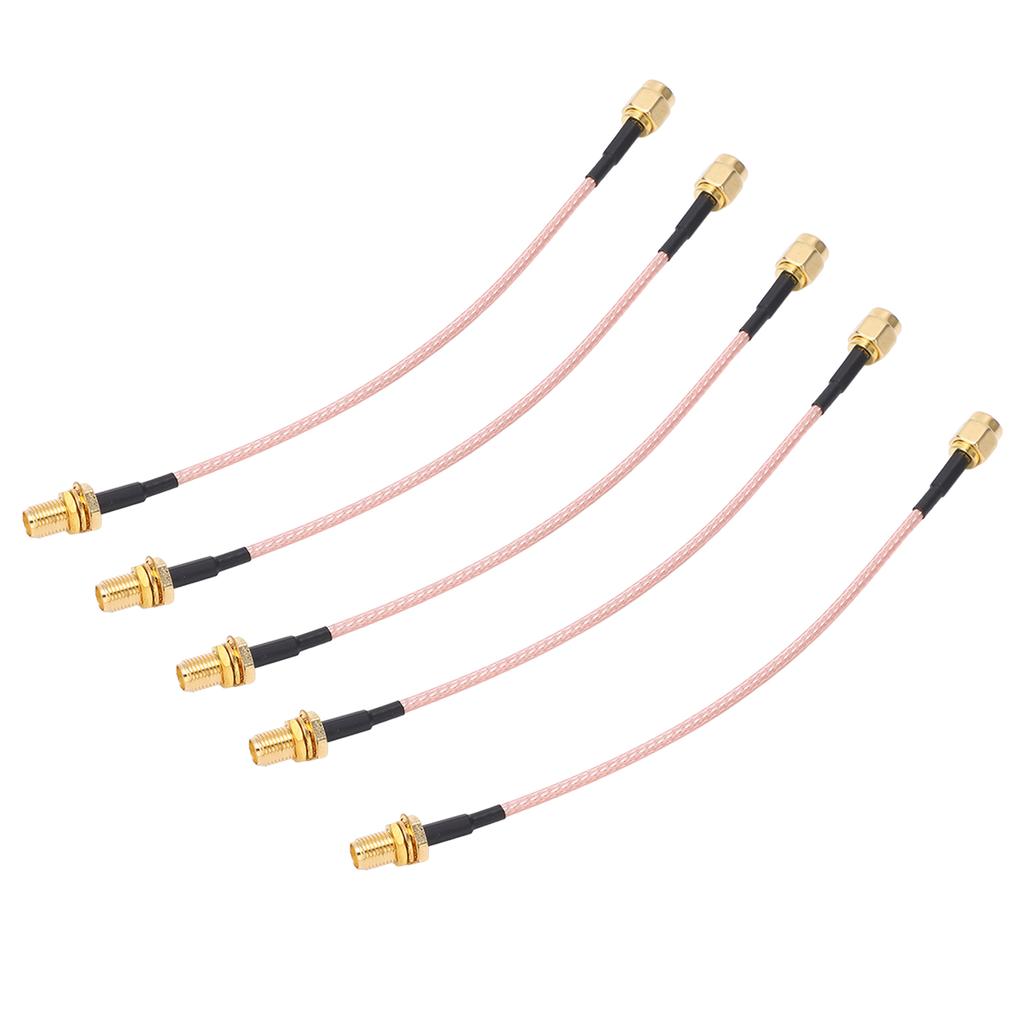 5Pcs RF Coaxial Cable SMA Male to Female Coax Adapter Line Accessory Set Kit RG316