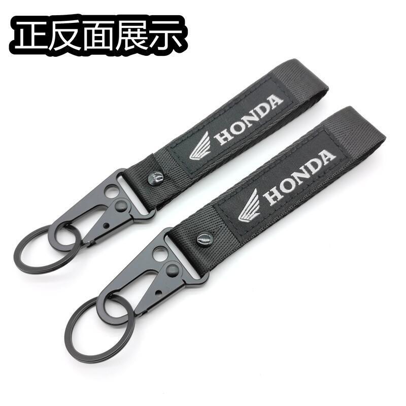 AAAJV1 1Pc Car Logo KeyChain Lanyard Durable Key Strap racing Auto Motorcycle keychain Gifts Car Keychain Motorcycle Keyring For Honda