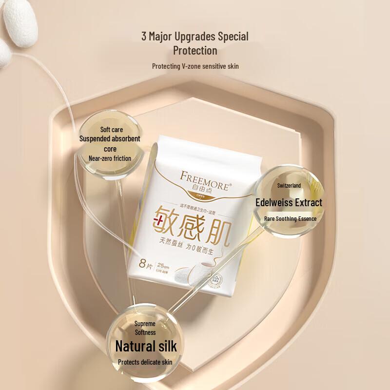 FREEMORE Sensitive Skin Daily Sanitary Napkins