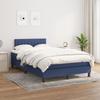 Vidaxl Letto Continentale Con Materasso, Blu, Tessuto 120X200 Cm