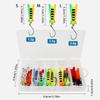 10Pcs Trout Fishing Spoons Lures Set Fishing Spinners Metal Hard Baits with Single Hook Sequins Baits Easy to Use