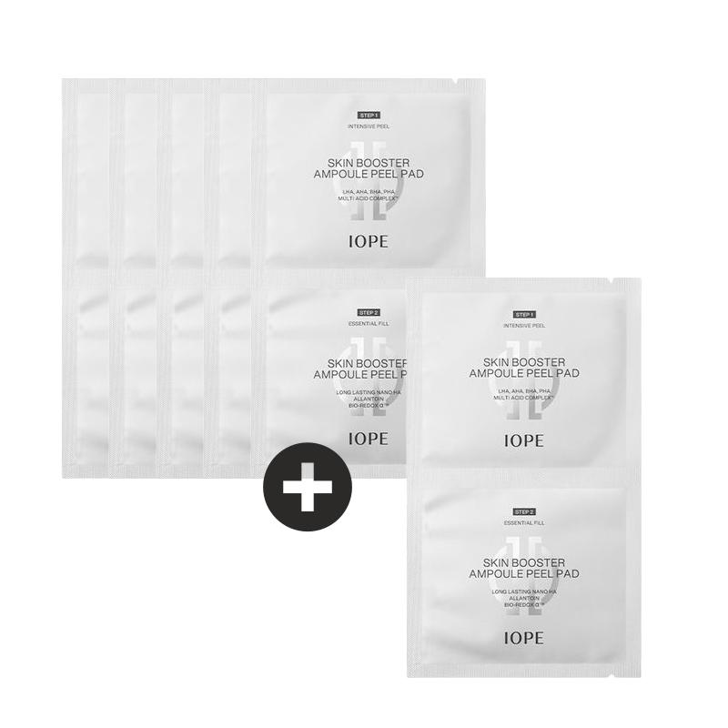 IOPE Skin Booster Ampoule Peel Pad Skin Texture Refining & Hydration Care 5 + 1 Sheets
