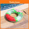 New Pvc Inflatable Watermelon Swim Ring With Backrest Handle For Adults And Kids Water Sports Equipment