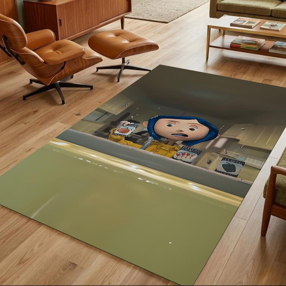 Mysterious World Of Coraline Non-Slip Home Carpet Design for Office Decor Living Room Bedroom Gift
