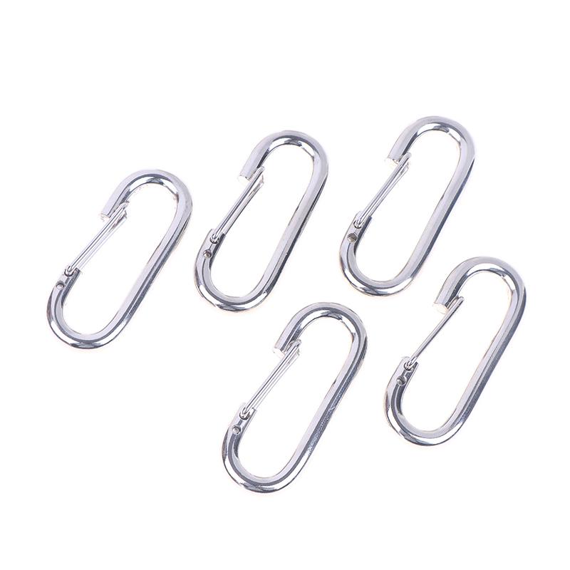 1/3/5 Stück Metall Oval Schlüsselanhänger Karabinerhaken Schnapphaken Federöffnende Schnallen Für DIY Hundekettenverbinder Anhänger Taschenschlüsselanhänger