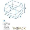 Burger Box Thermal, Size "M", 13 X 12.5 X 9 Cm 50 Pcs.