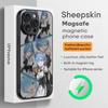 Lovely Re Zero Rem Anime Phone Case For iPhone 16 15 14 13 12 11 Plus Pro Max  High-end Luxury Magsafe Sheepskin