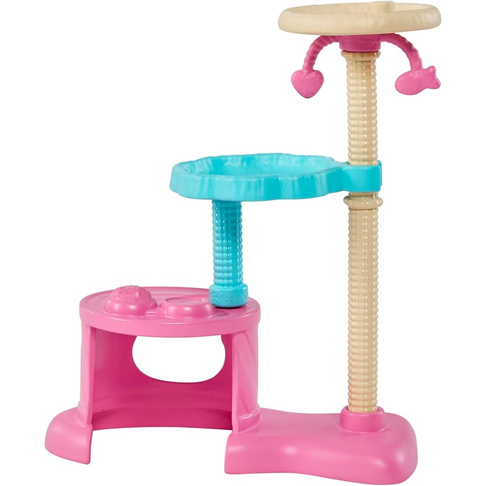 Barbie Cat Care Set with Toy and Cat Tower Accessories for Dolls Ages 3+