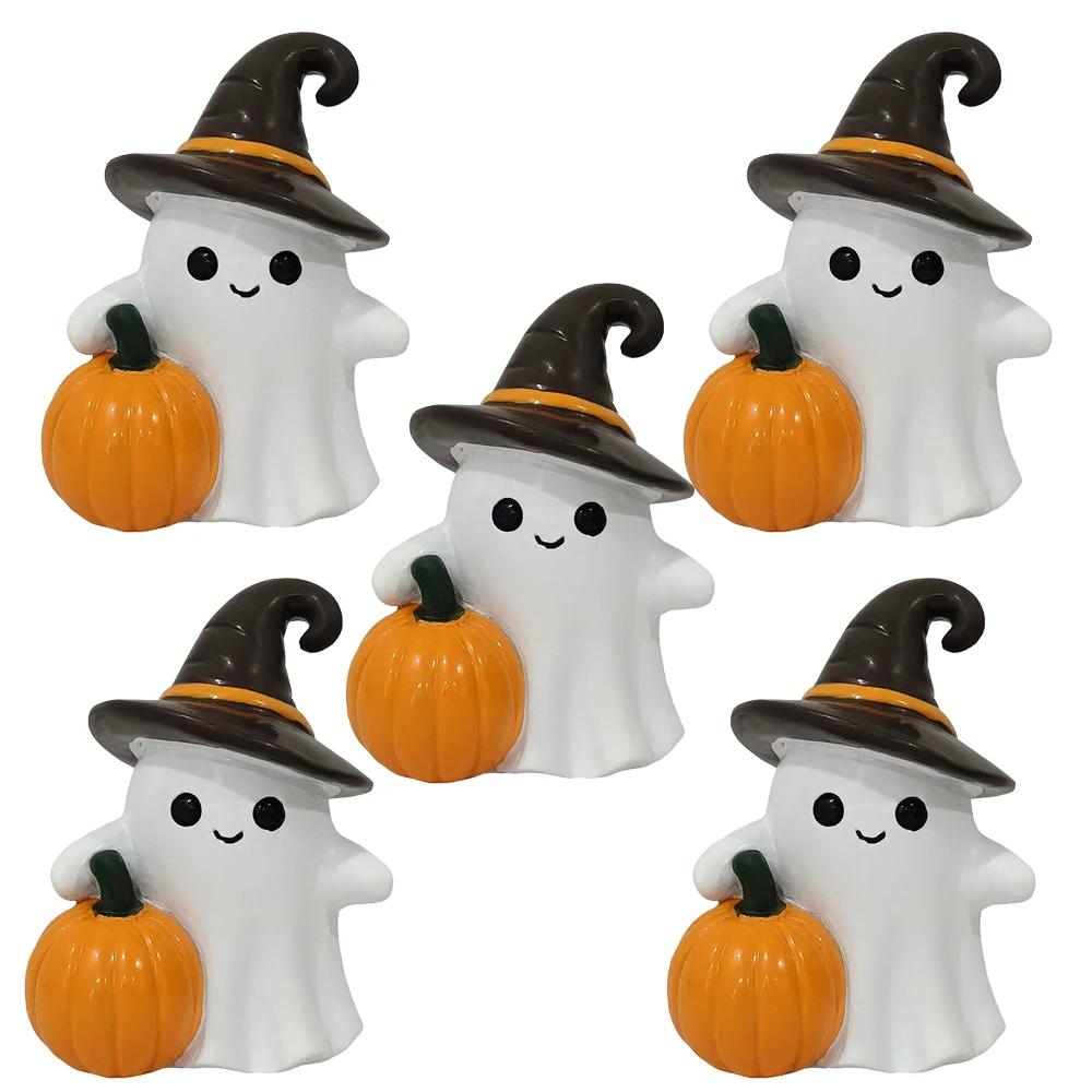 Xiaomi Creative Cute Ghost Ornament Halloween Ghost Resin Decoration for Desk Window Sill Bookshelf Halloween Quirky Soothing Trinket