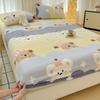 Warm Bedsheet Velvet Fitted Sheets Cartoon Style Bed Cover Skin-friendly Mattress Protector sabanas para cama (No Pillowcase)