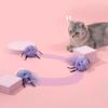 Cat Interactive Plush Ball Toy Smart Automatic Rolling Cartoon Ball Toy Indoor Cats Boredom Relief Self-Rolling Teaser Ball