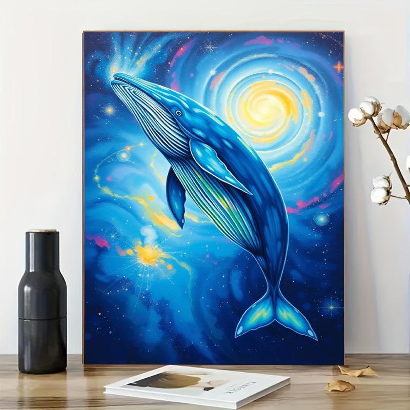 Blue Whale Diamond Decorative Painting Set Full Diamond Embroidery Decorative Painting Handmade Products 5D