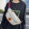 Unisex Large Capacity Crossbody Chest Bag Casual Nylon Sling Bag Adjustable Waist Pack Travel Sports Shoulder Fanny Pack