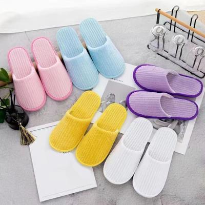 Einweg-Hausschuhe Hotel Reise-Hausschuhe Einfarbig Flip-Flop Rutschfest Hochzeitsschuhe Damen Gäste-Hausschuhe Schlafzimmer Hausschuhe